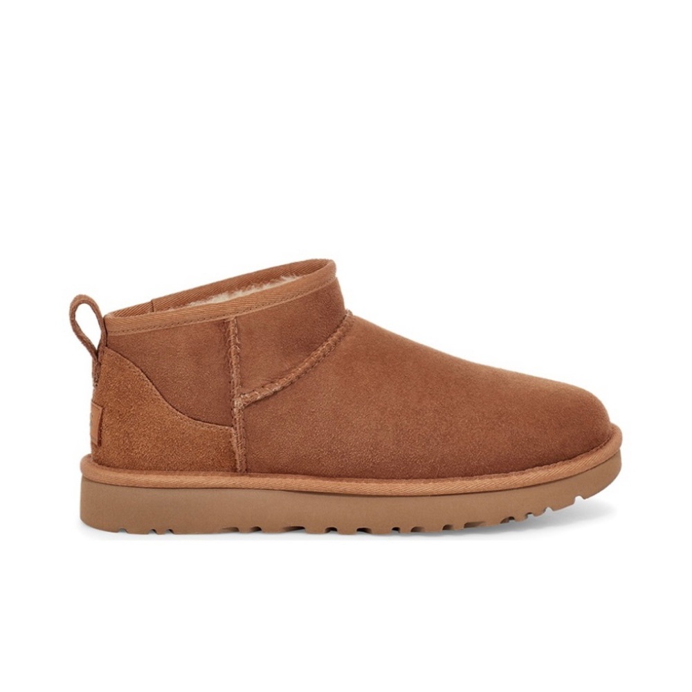 UGG Classic ultra mini boots wool boot +1.5 is womens size chestnut K/1130750K - Picture 5 of 16